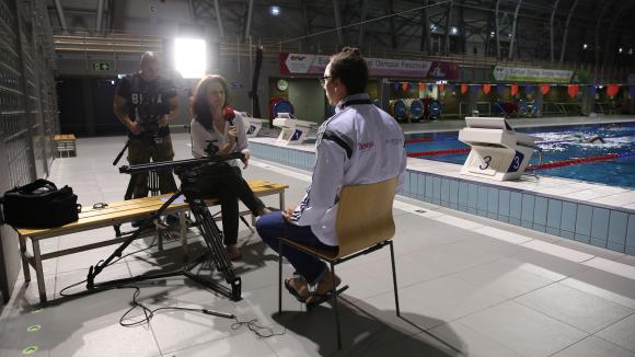 Takács Krisztián rövidpályás Európa-bajnoki bronzérmes úszó